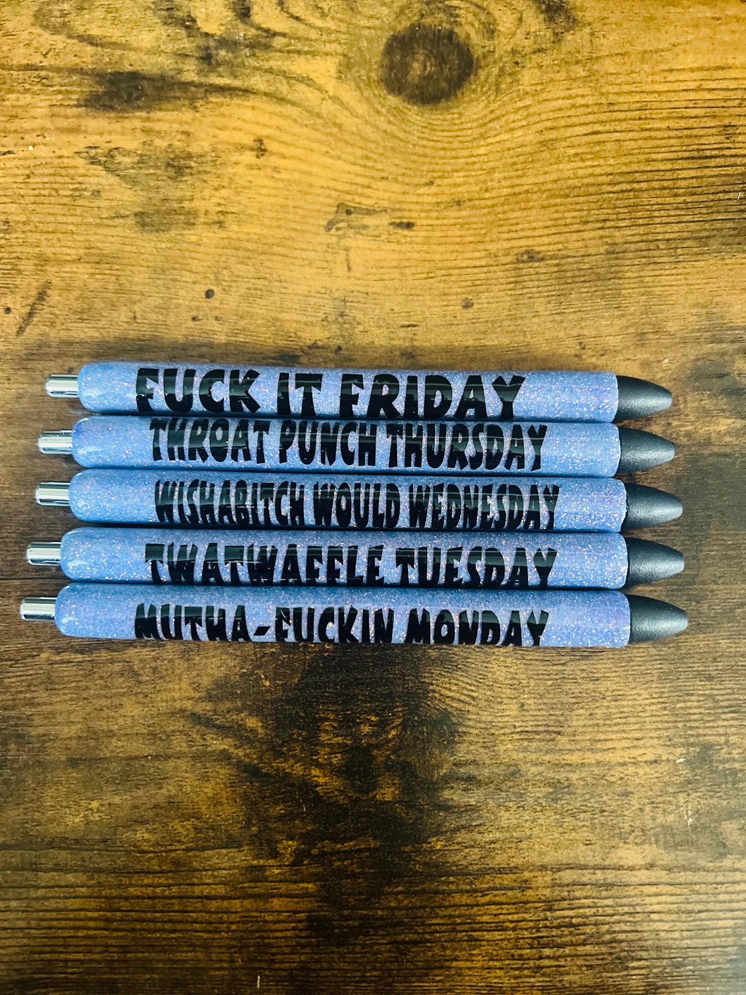 Weekday Offensive Pen Set  Custom Made By Alexis LLC